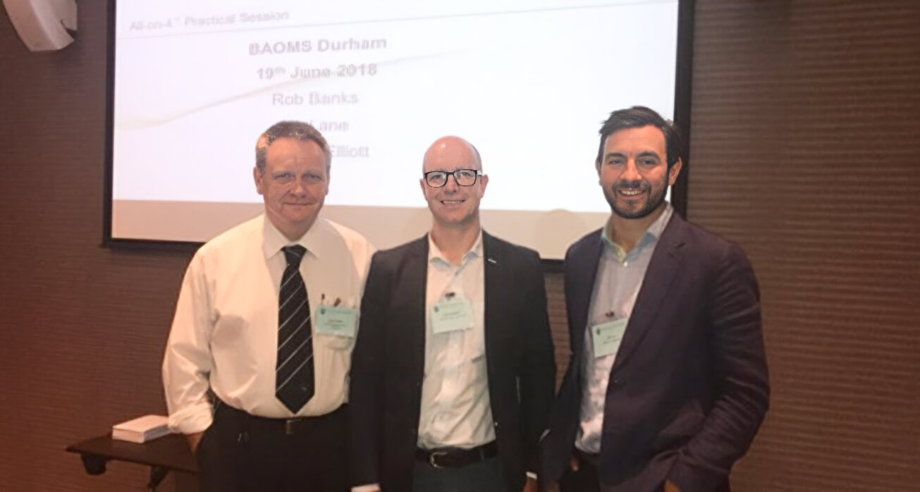 Dream team teach at the BAOMS (British Association of Oral and Maxillofacial Surgeons) conference in Durham